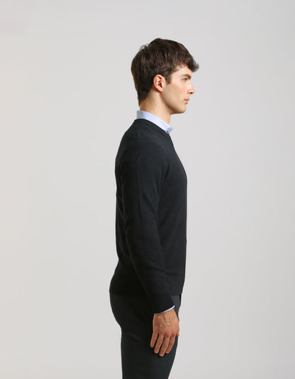 Maglia girocollo strutturata