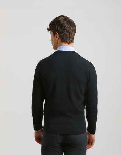 Maglia girocollo strutturata