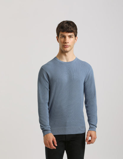 Maglia girocollo strutturata