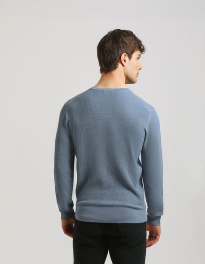 Maglia girocollo strutturata