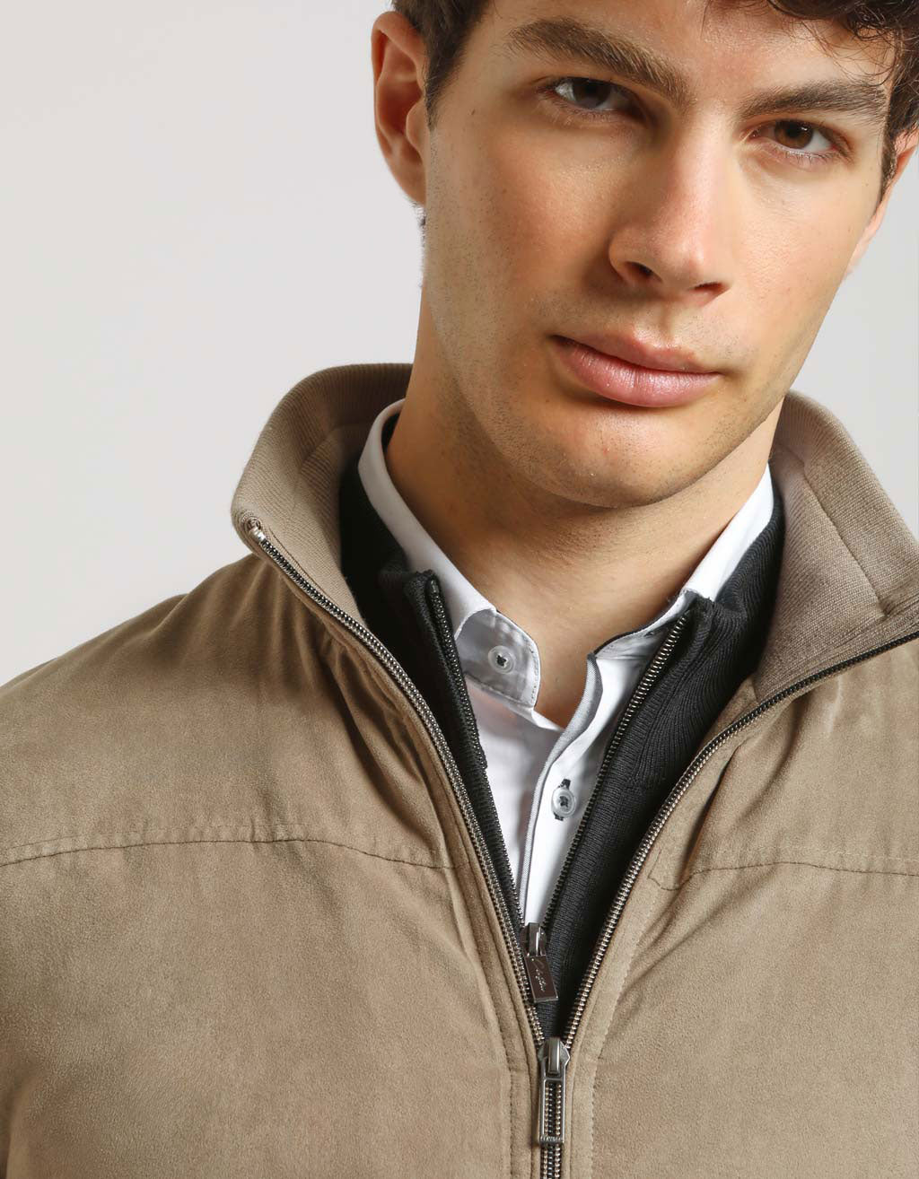 Bomber effetto camoscio