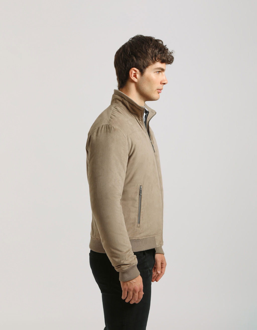 Bomber effetto camoscio