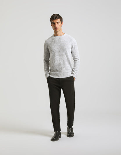 Pullover girocollo bouclè