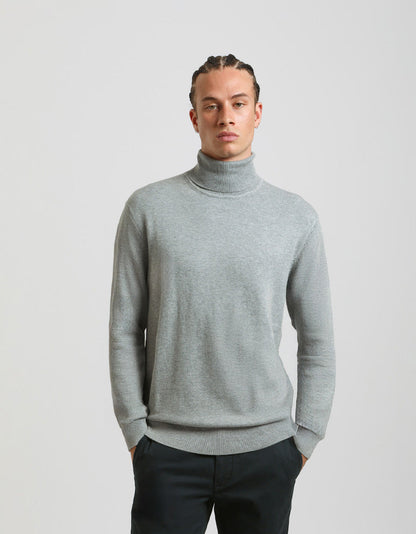 Maglia collo alto in misto viscosa