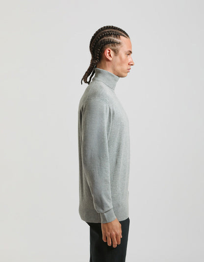 Maglia collo alto in misto viscosa