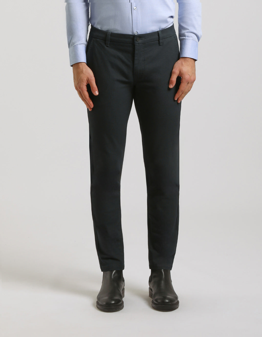 Pantaloni chino microfantasia