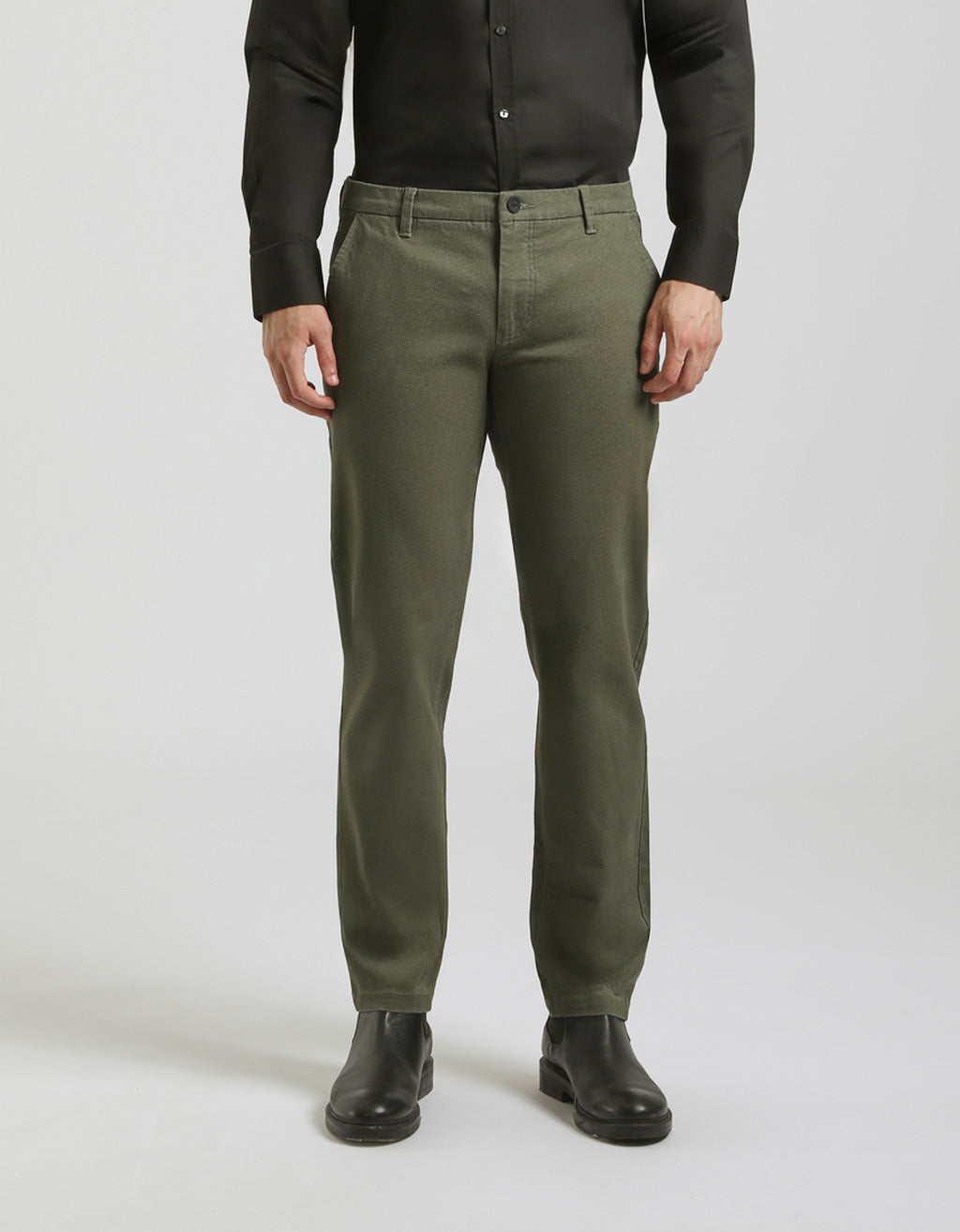 Pantaloni chino microfantasia