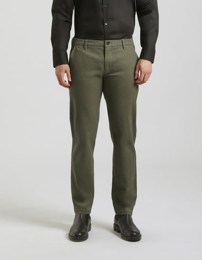 Pantaloni chino microfantasia