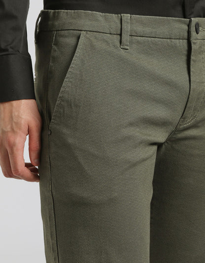 Pantaloni chino microfantasia