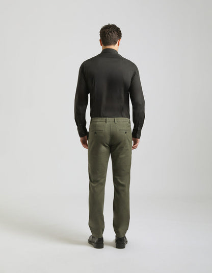 Pantaloni chino microfantasia