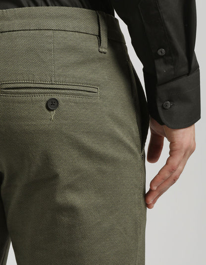 Pantaloni chino microfantasia