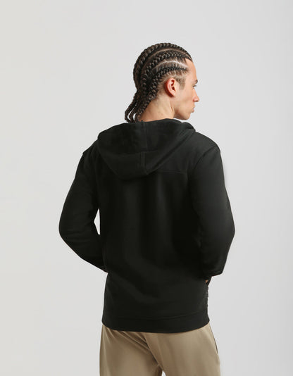 Felpa zip con cappuccio