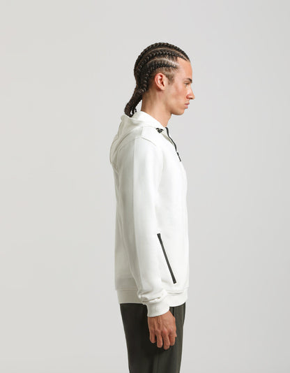 Felpa zip con cappuccio