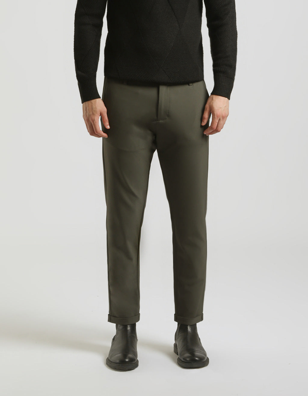 Pantaloni chino in tessuto tecnico