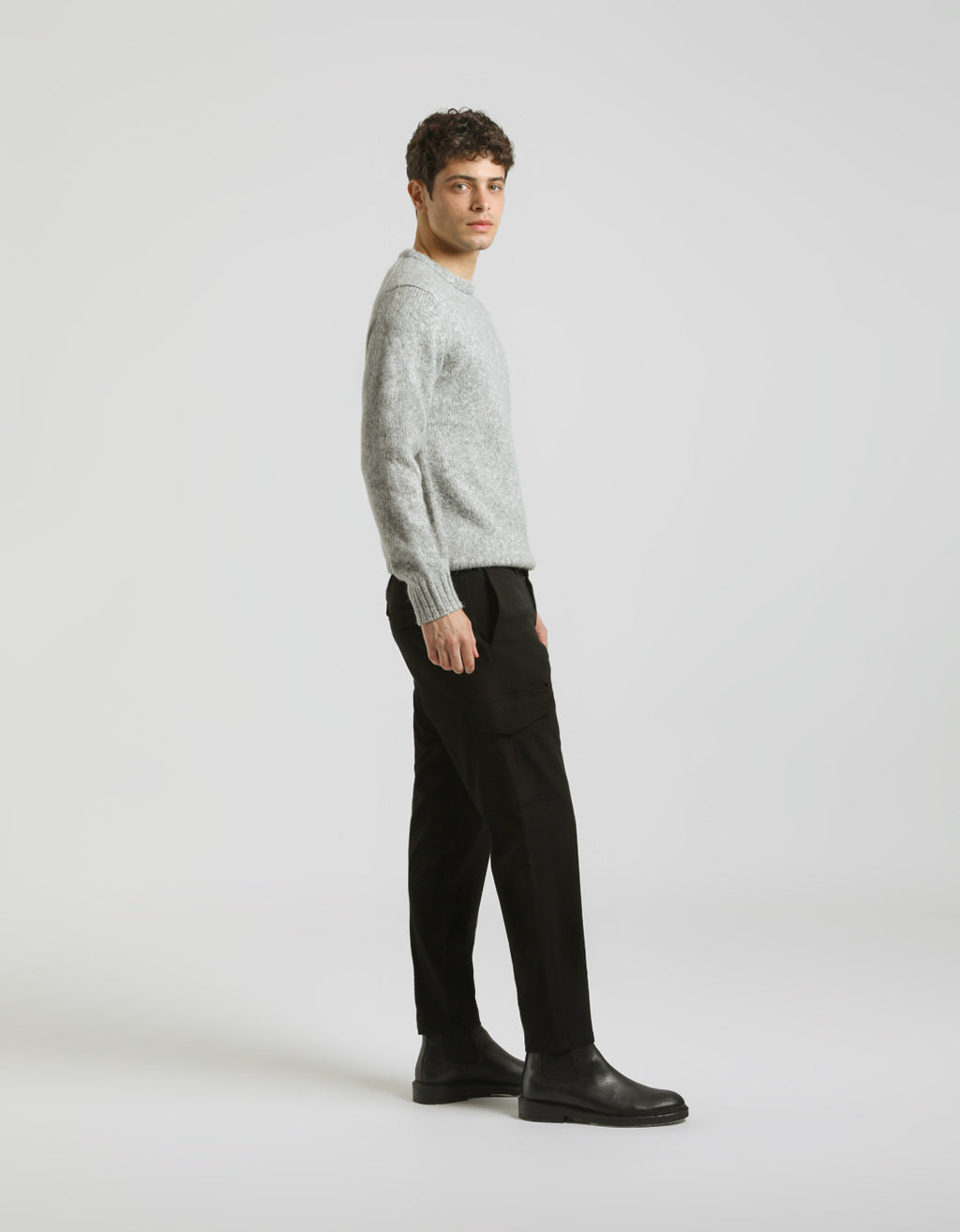 Pantaloni cargo in misto viscosa