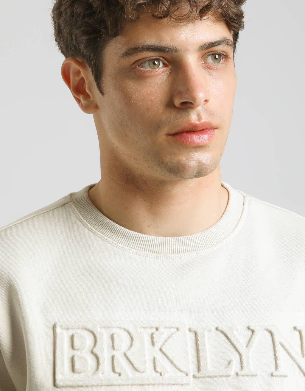 Felpa girocollo con stampa