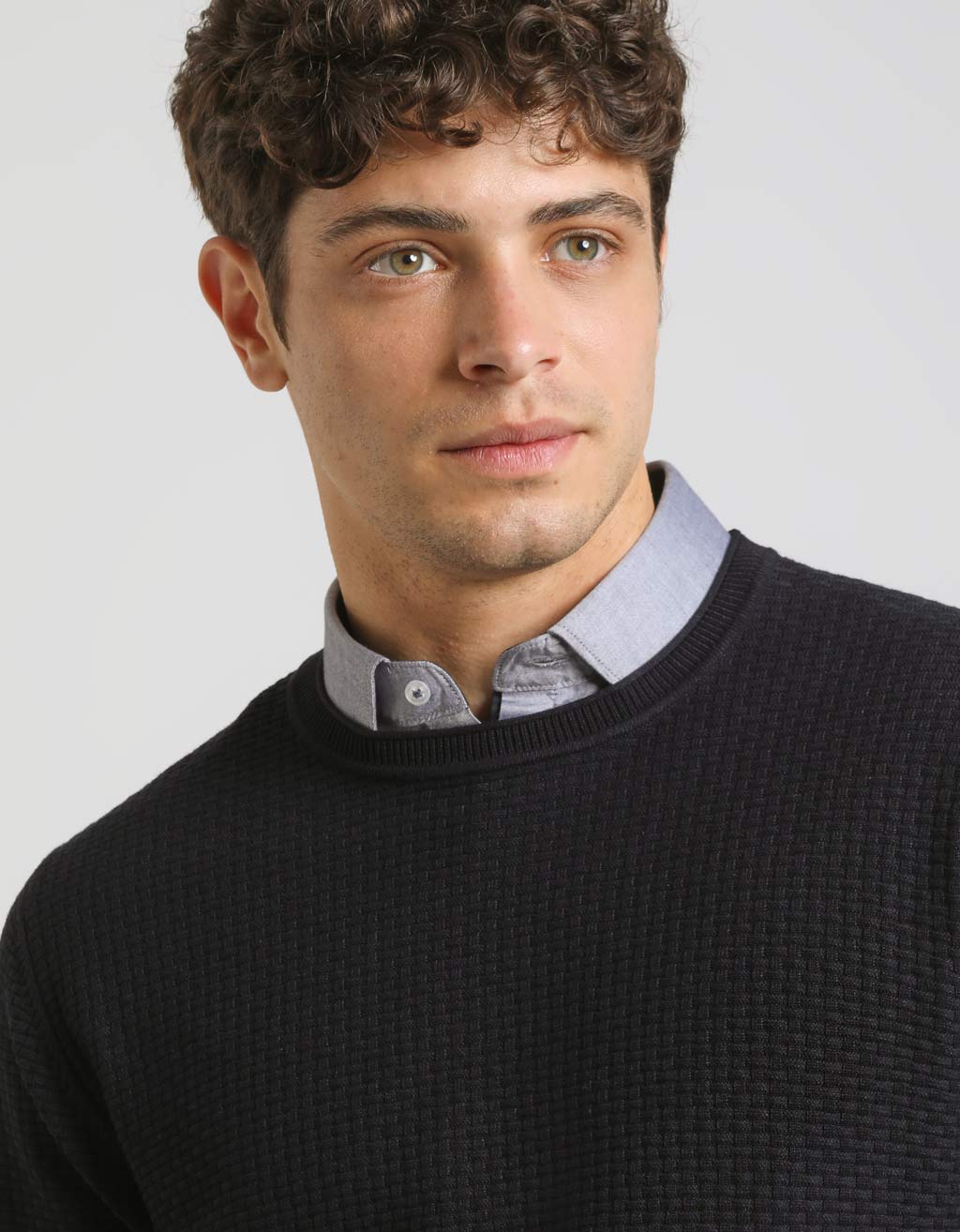 Maglia girocollo strutturata