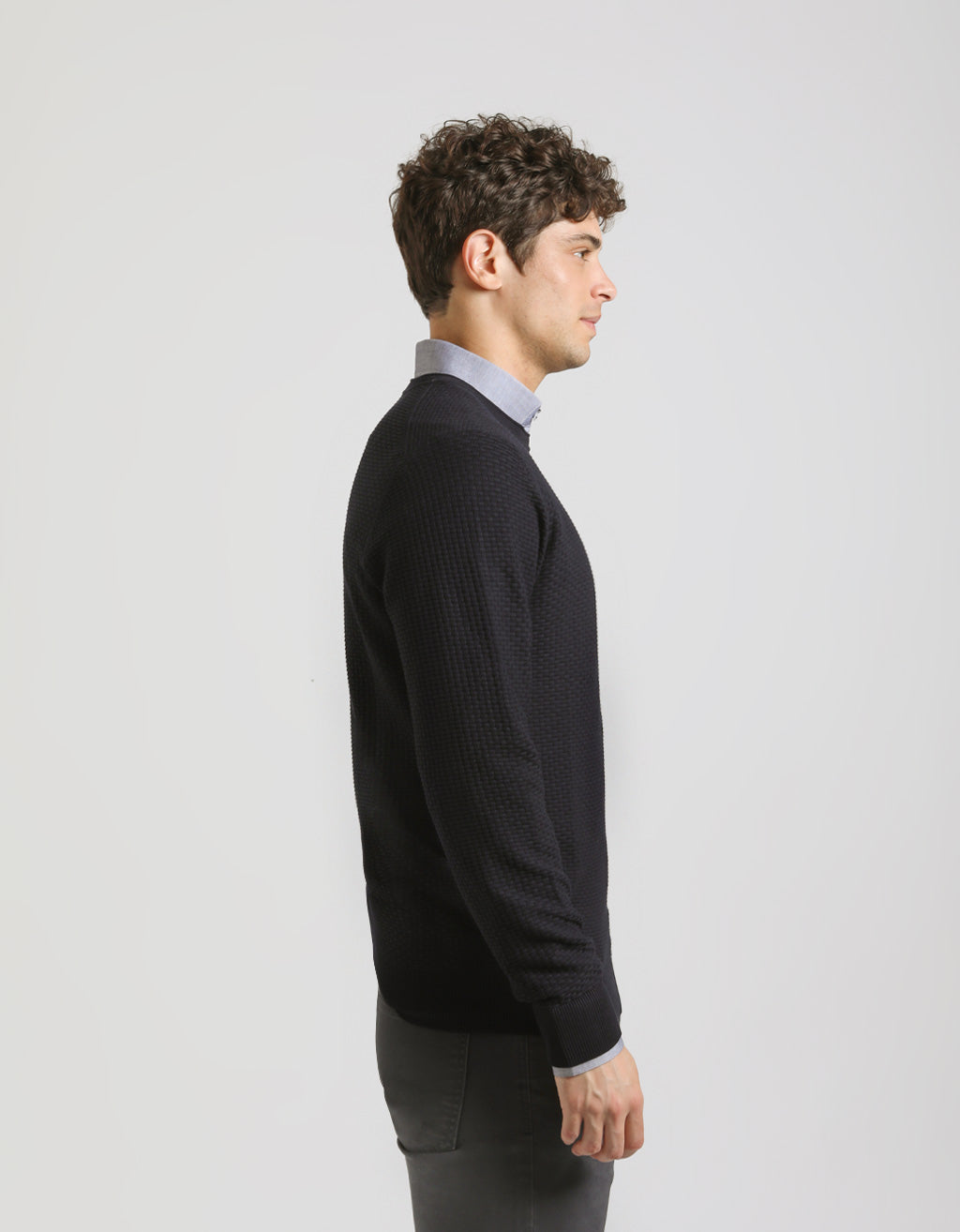 Maglia girocollo strutturata