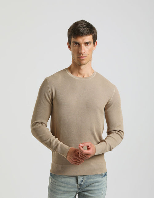 Maglia girocollo strutturata