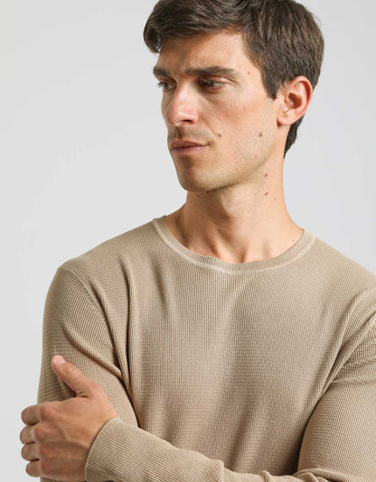 Maglia girocollo strutturata