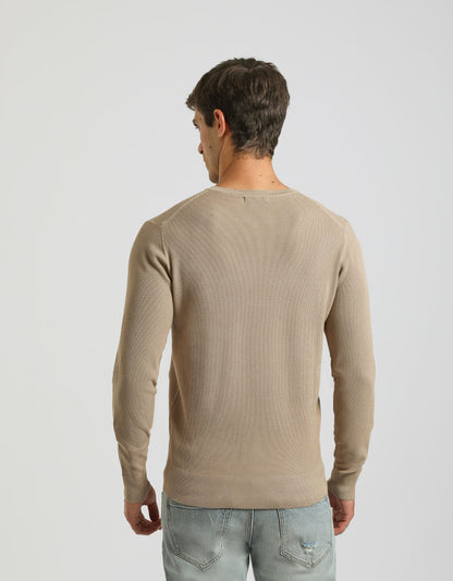 Maglia girocollo strutturata