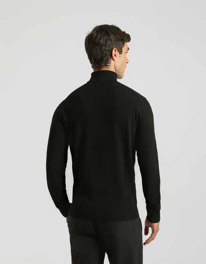 Maglia collo alto in viscosa