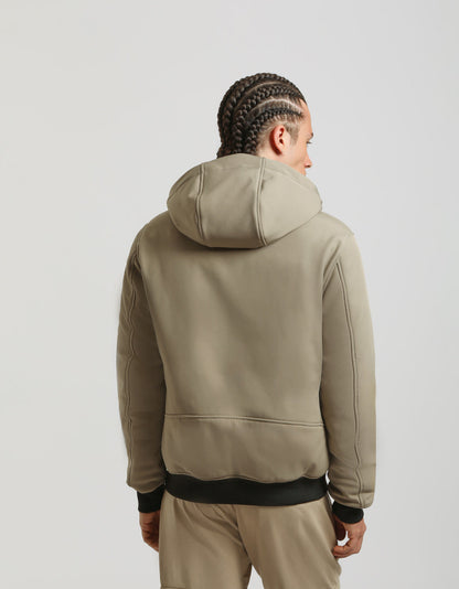 Bomber imbottito con cappuccio