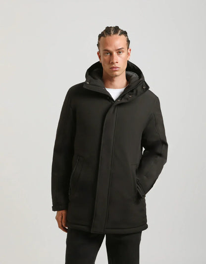 Giubbotto spolverino con cappuccio