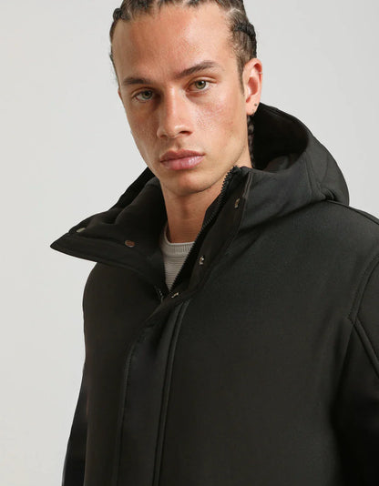 Giubbotto spolverino con cappuccio