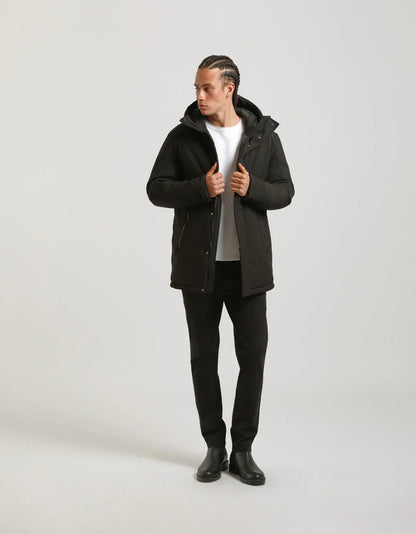 Giubbotto spolverino con cappuccio