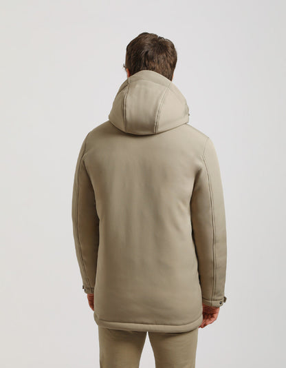 Giubbotto spolverino con cappuccio