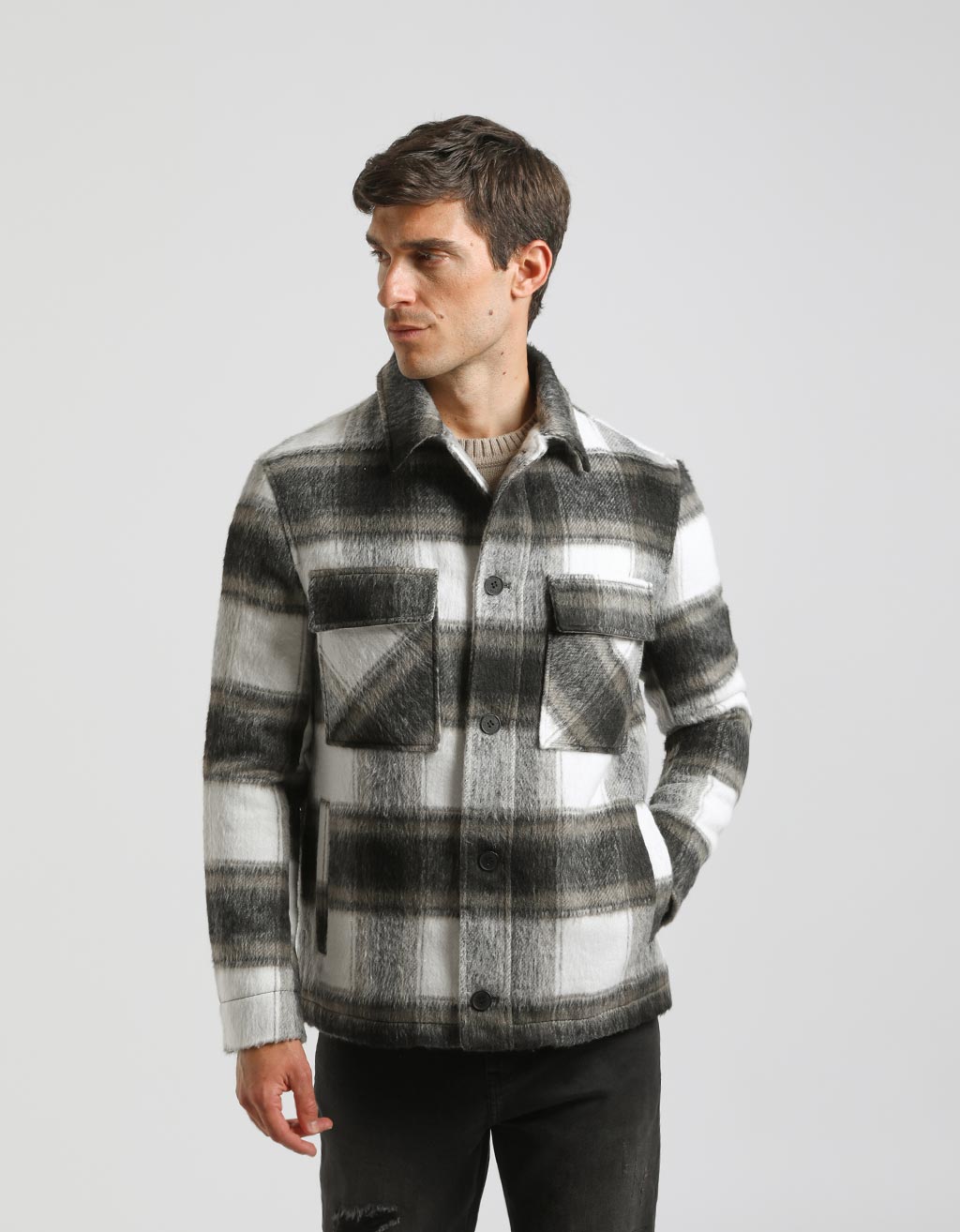 Giacca camicia a quadri