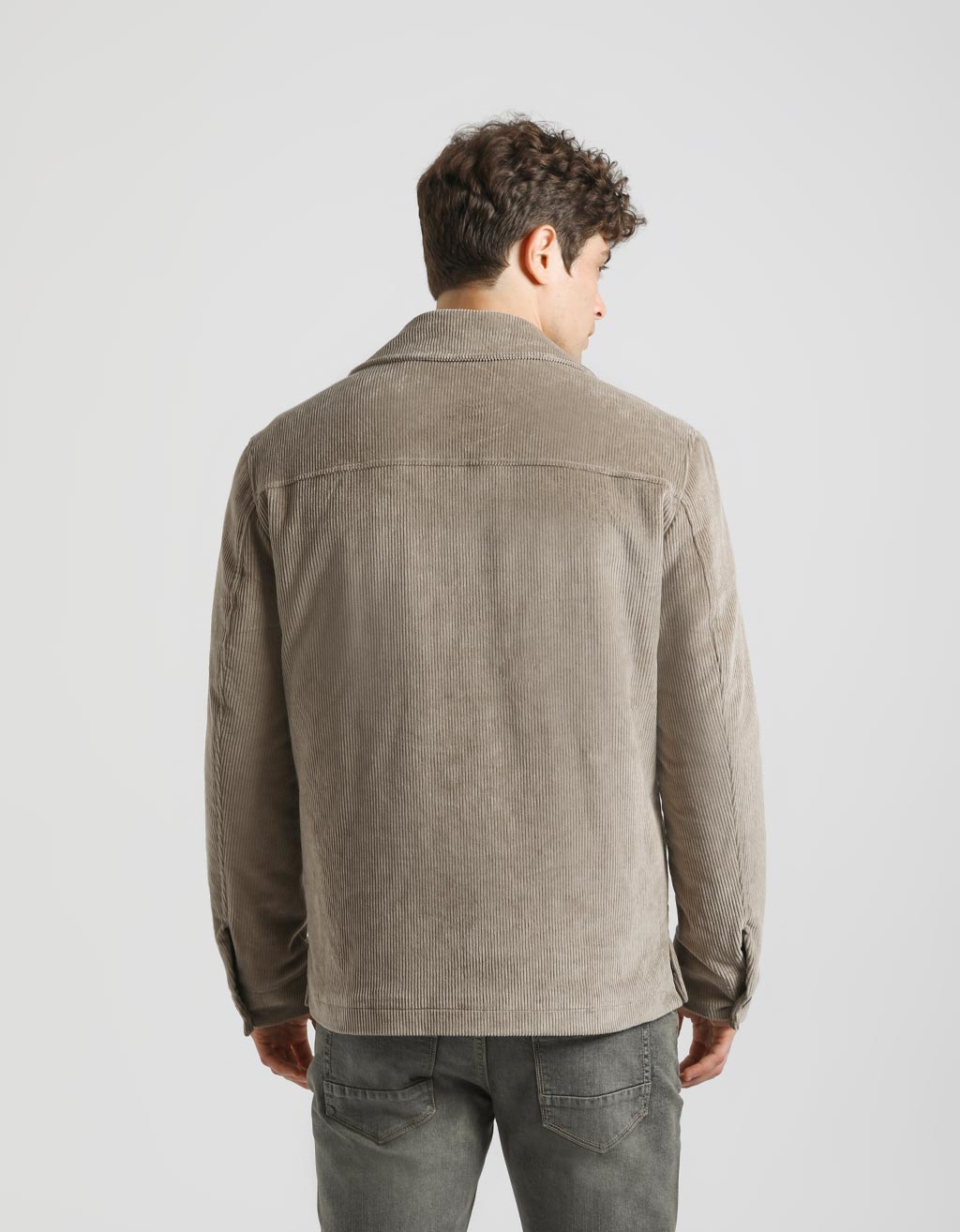 Giacca camicia in velluto