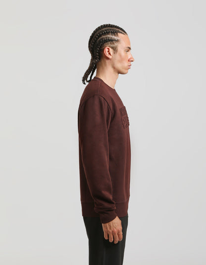 Felpa girocollo con stampa