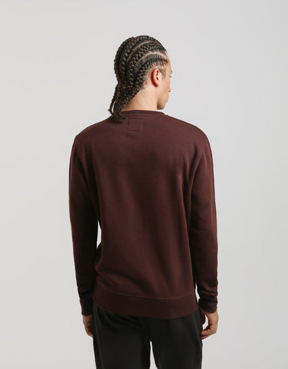 Felpa girocollo con stampa