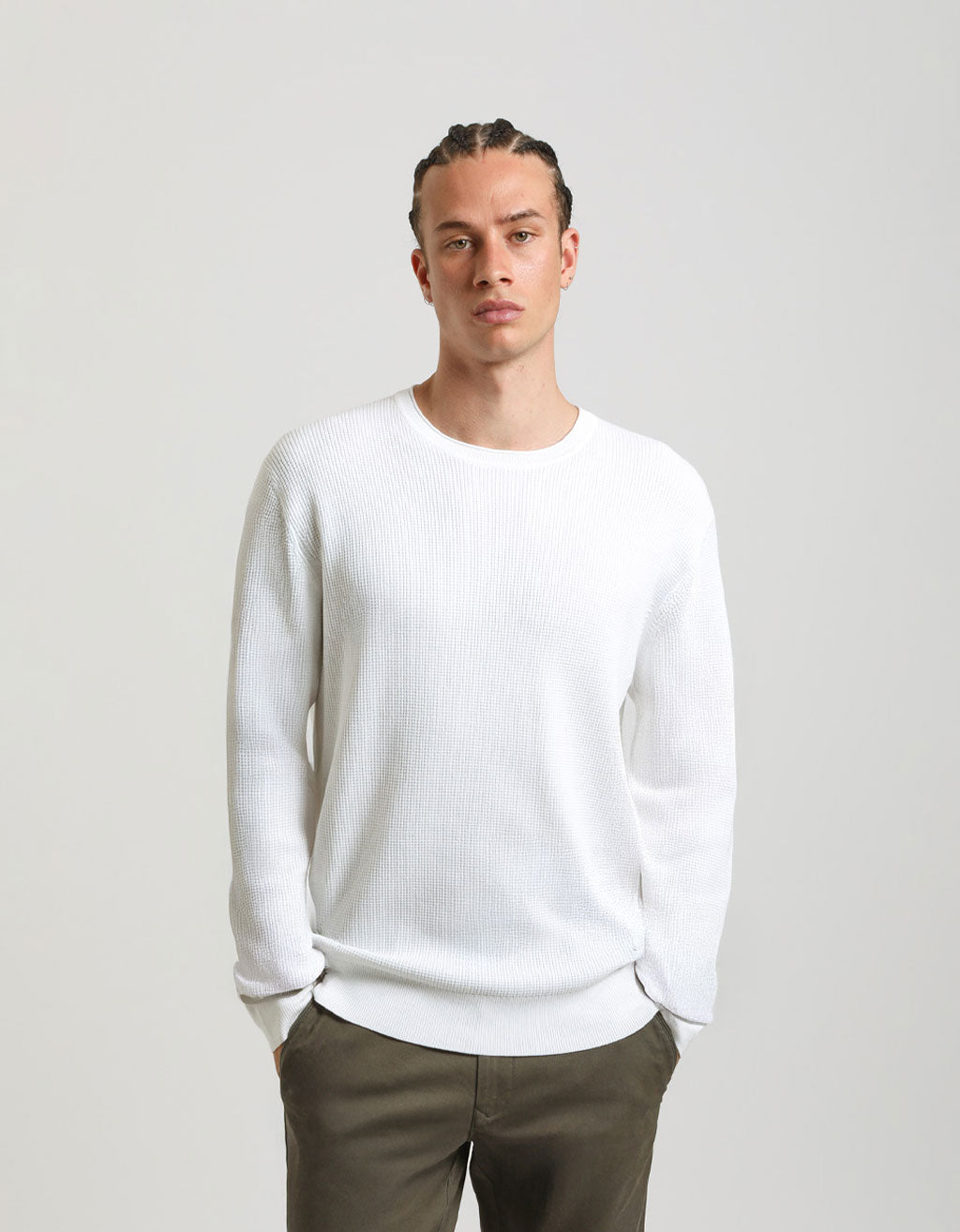 Maglia girocollo in viscosa