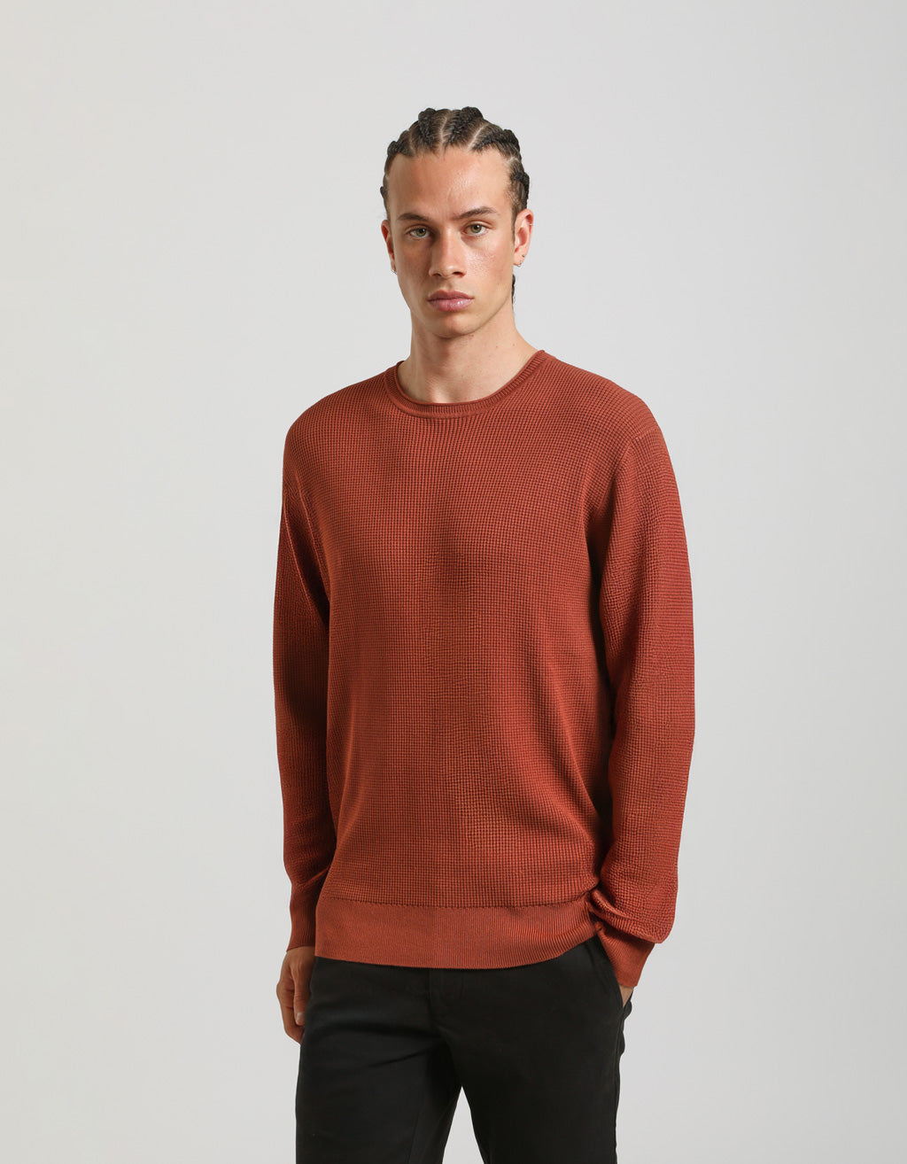 Maglia girocollo in viscosa