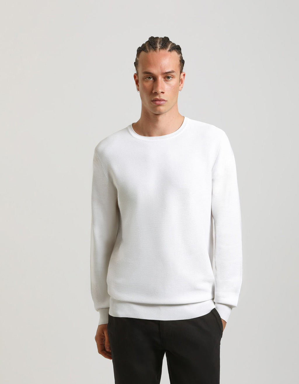 Maglia girocollo in viscosa