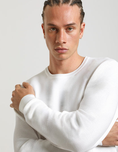 Maglia girocollo in viscosa