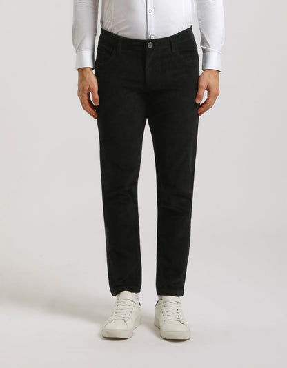 Pantaloni cinque tasche di velluto