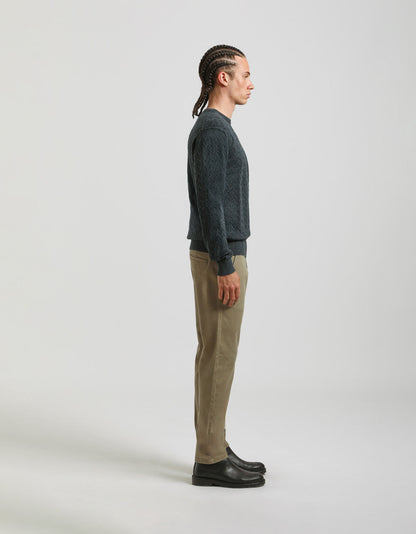 Pantaloni chino in cotone strutturato