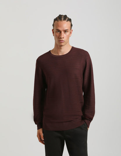 Maglia girocollo strutturata