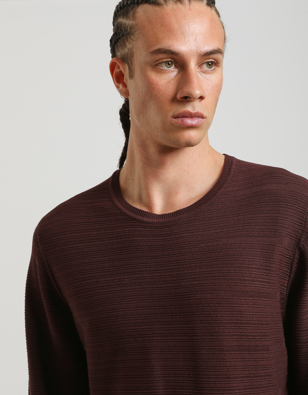 Maglia girocollo strutturata