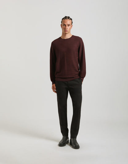 Maglia girocollo strutturata