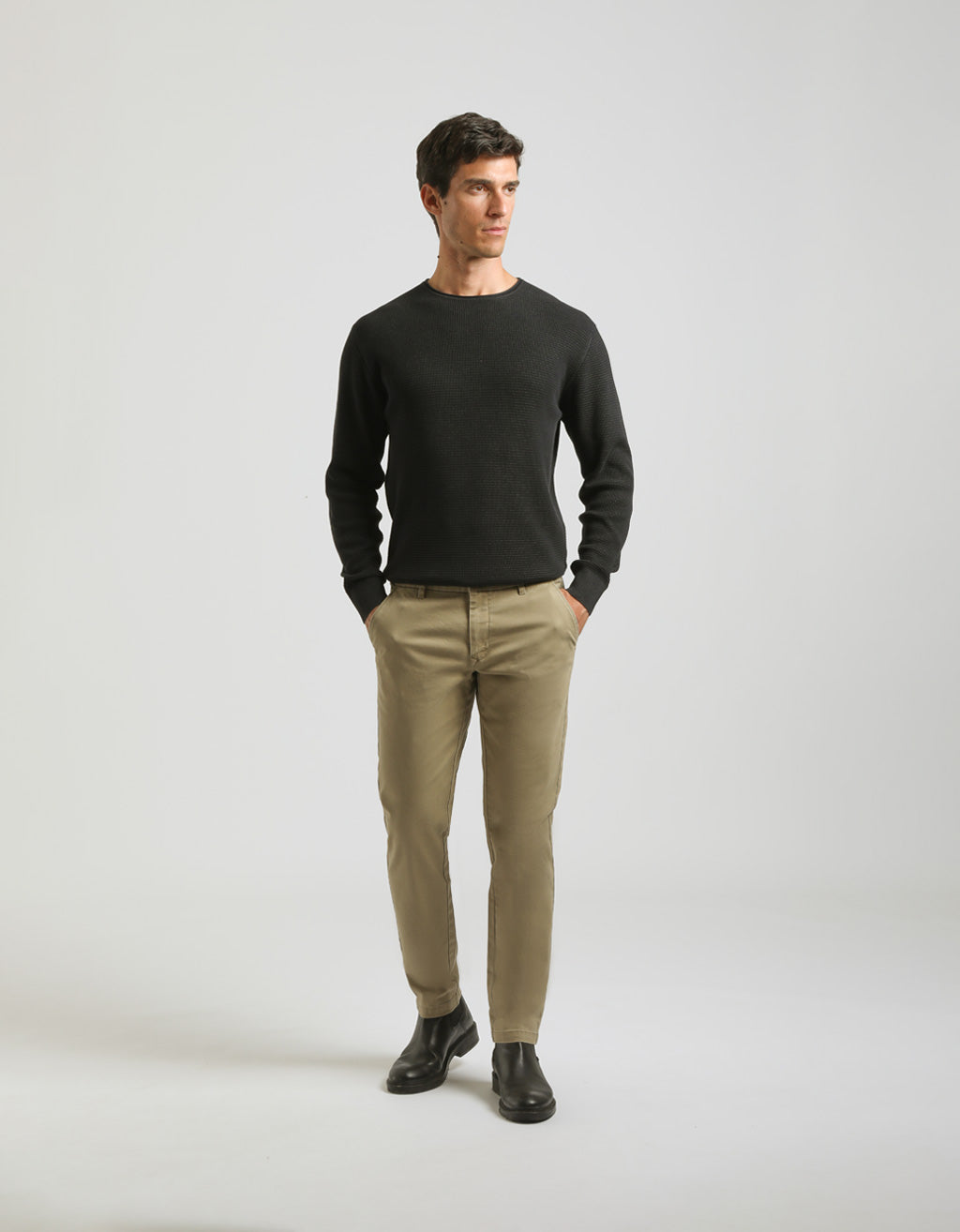 Pantaloni chino in cotone