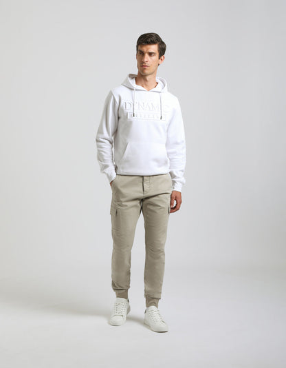 Pantaloni cargo con elastico alle caviglie