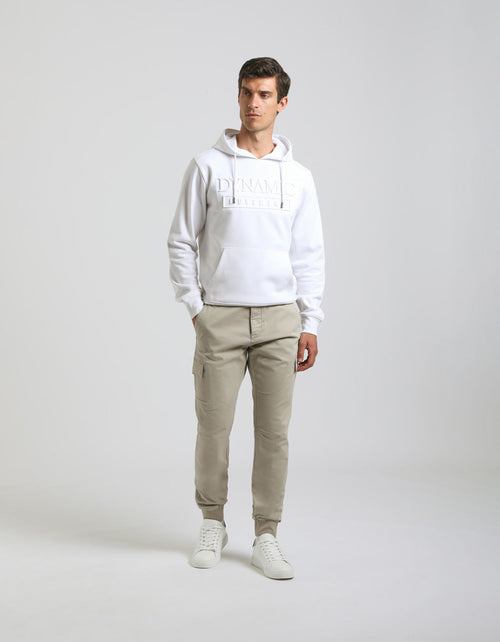 Pantaloni cargo con elastico alle caviglie