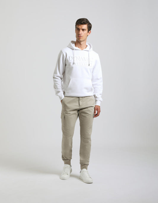 Pantaloni cargo con elastico alle caviglie