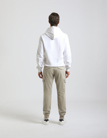 Pantaloni cargo con elastico alle caviglie