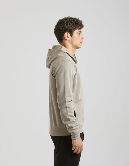 Felpa zip con cappuccio